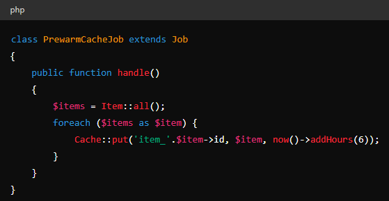 Implementing Cache Prewarming