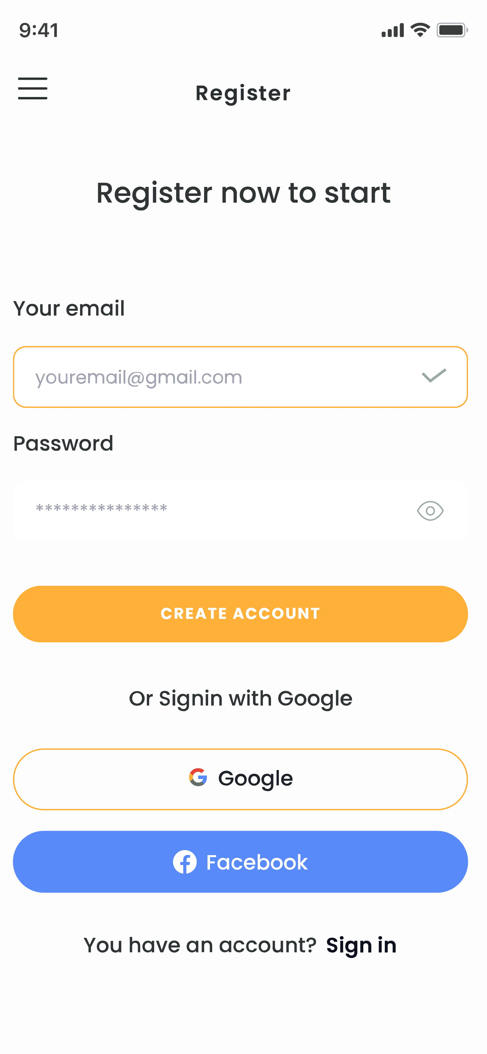 Screens Register
